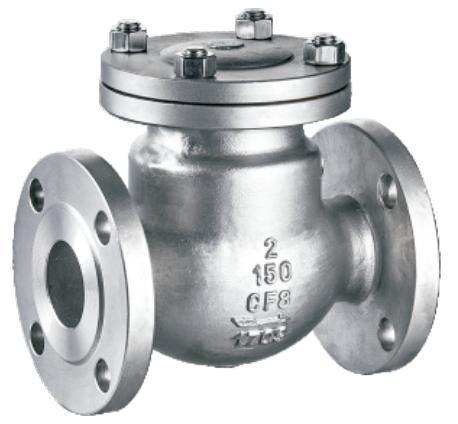Stainless Steel ANSI 150lb Industrial Flanged Check Valve/Swing Check Valve