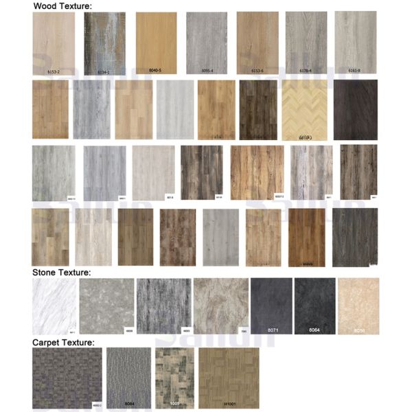 Waterproof Marble Stone Texture SPC Vinyl Plank Rigid Core Tile Flooring with UV Coating