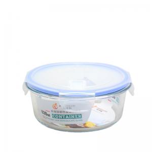 Buy cheap Round Food Storage Glass Jars Stackable Microwave Safe Glass Containers 900ML product