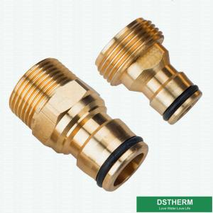 Buy cheap Brass Hose Tap Connector Male Threaded Garden Water Pipe Quick Adapter One Way Fitting Nipple Joint product