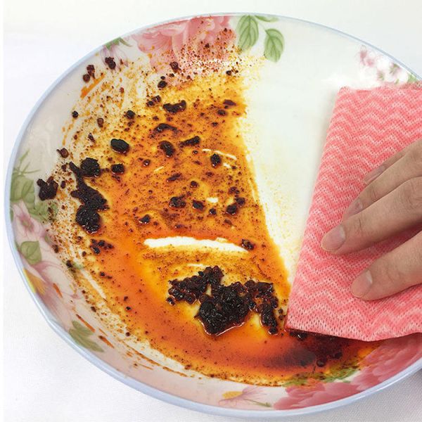 Nonwoven OEM Oil Absorbent Disposable Cleaning Cloth Household Kitchen Multi-Purpose Cloth Wipes Reusable Cleaning Wipe