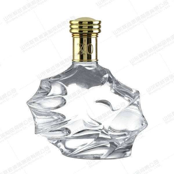 Absolute XO Vodka Whiskey Tequila Gin Glass Bottles 700ml Customied Glass Collar