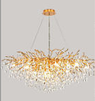 G9 95lm/W Modern Crystal Chandelier Glass Water Drop Pendant Light
