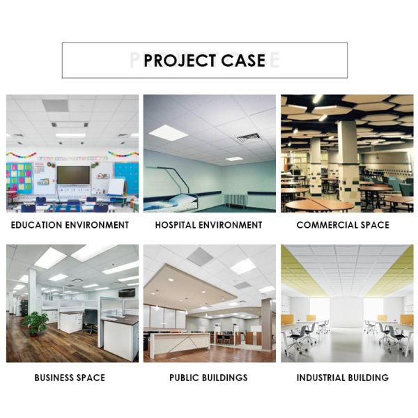Interior Decoration Materials Mineral Wool Ceiling Tile 60x60 60x120 cm Wooden Board