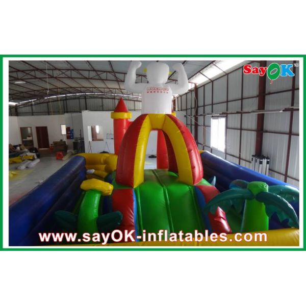 Oxford Cloth / PVC Outdoor Inflatable Bouncy Castle For Amusement Park
