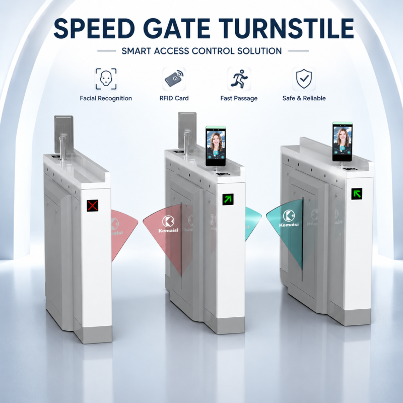 Cinema Wing Gate Turnstile With QR Code Ticketing And Anti-Tailgating Function
