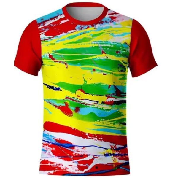 Custom Logo O-Neck Sublimation Printed T Shirts