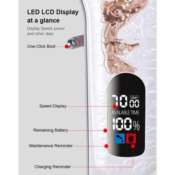 Professional Rechargeable Electric Hair Trimmer With Replacement Blade