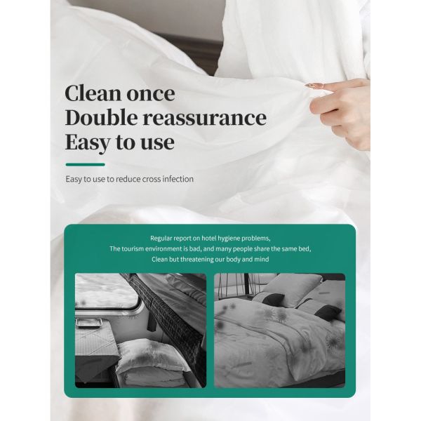 Safe and Portable Disposable Bed Sheets Disposable Duvet/Comforter Cover for Hotel