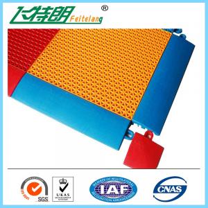 China Synthetic Badminton Court Flooring / Anti Skid Outdoor Rubber Playground Surface on sale
