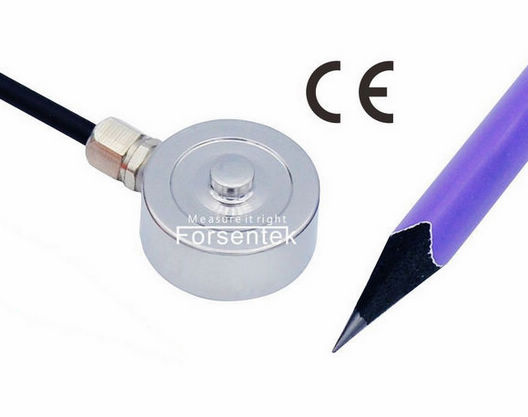 miniature compression force sensor 1klb 450lb 200lb 100lb 50lb