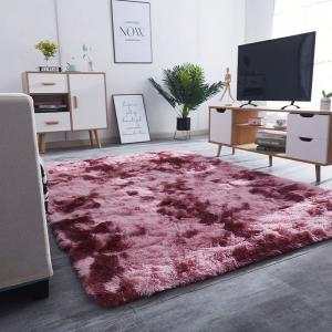 Buy cheap Pink Fluffy Bedroom Playroom Area Fur Rug Luxury Tie-dyed Living Room Center Carpet 2*2.4m product