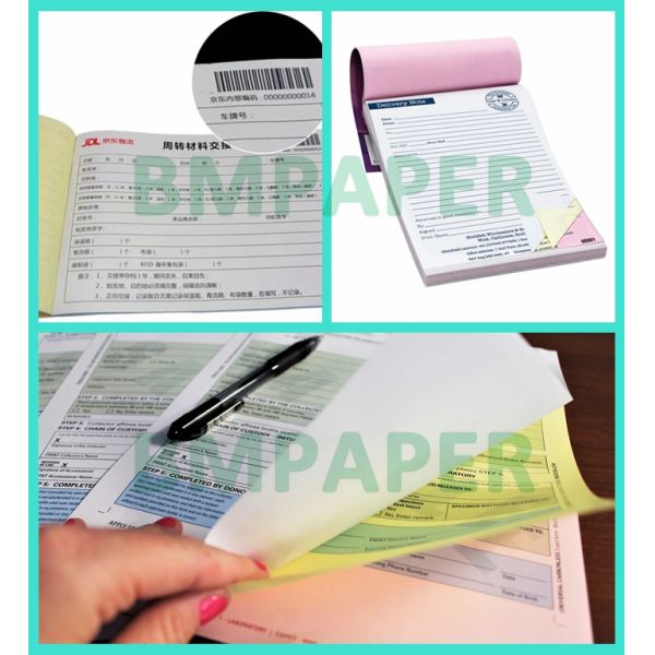 55gsm 60gsm Multicopy NCR Carbonless Copy Paper Blue Or Black Image 860 x 610mm
