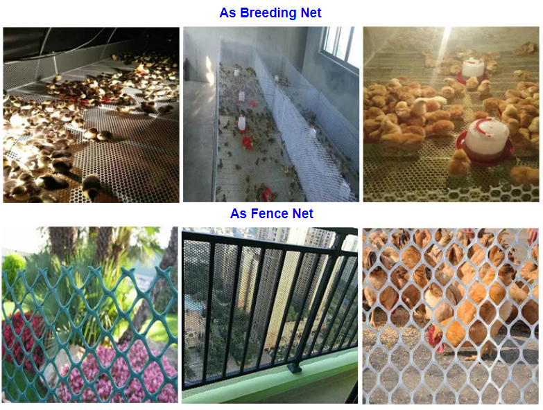 1.2cm Plastic Mesh Netting Hexagonal Hole Aquaculture Flat Breed