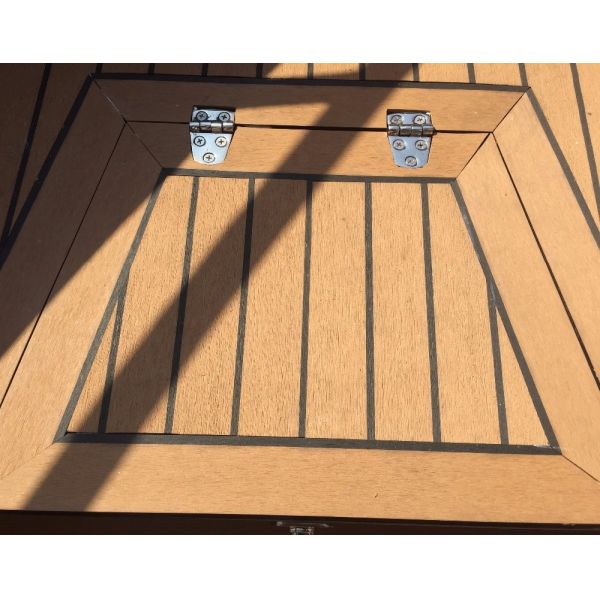 190*5*25000mm Anti-scratch Nonskid PVC Synthetic Teak Sea Deck Boat Flooring
