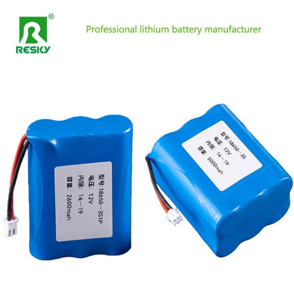 18650 Li-ion Battery Pack 11.1V 5000mAh 55.5wh Rechargeable Lithium Ion Batteries For LED Light
