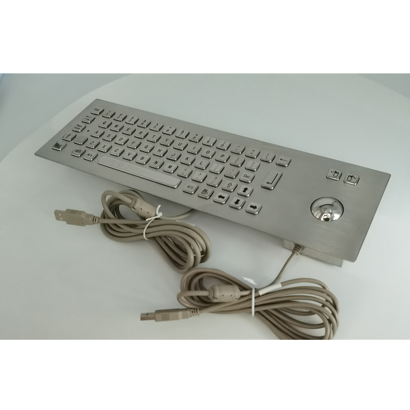 Dustproof Industrial Keyboard With Trackball Self Service Kiosk Reliable Input Device