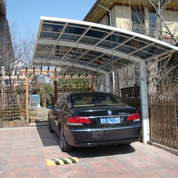 Car Sunshade Waterproof Carport Polycarbonate Aluminium Modern Style Custom Made
