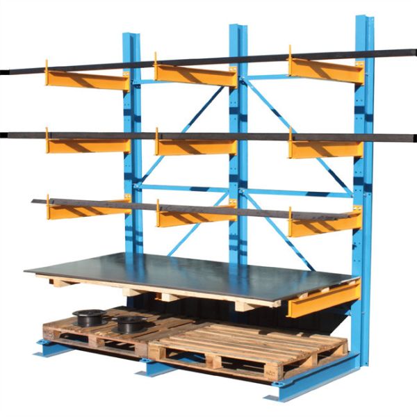 Heavy Duty Cold-Rolled Structural Steel Cantilever Storage Rack With Strong Versatility