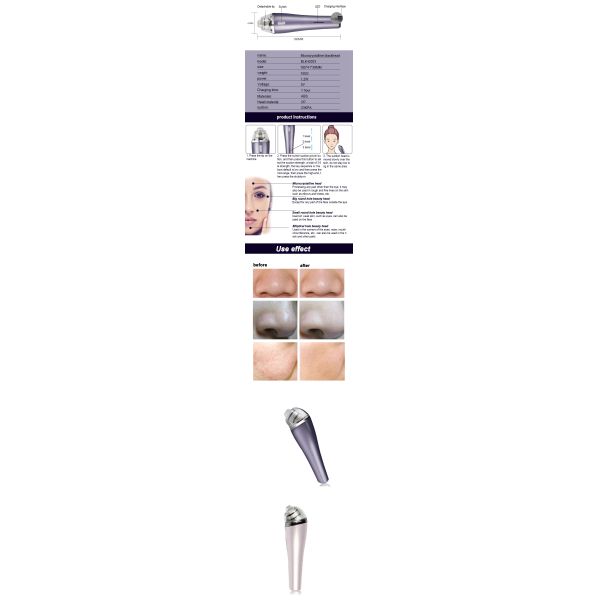 Facial Pore Cleaner Blackhead Remover Vacuum Suction Diamond Dermabrasion Device