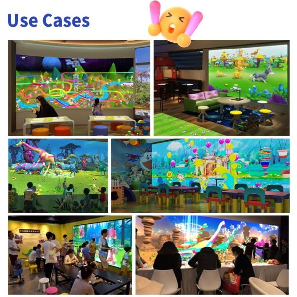 Multiple themed scenes AR Drawing Projection System for Indoor Digital Attractions