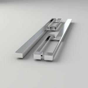 China Brushed Chrome Aluminum 128mm Kitchen Door Handles For Cupboard on sale