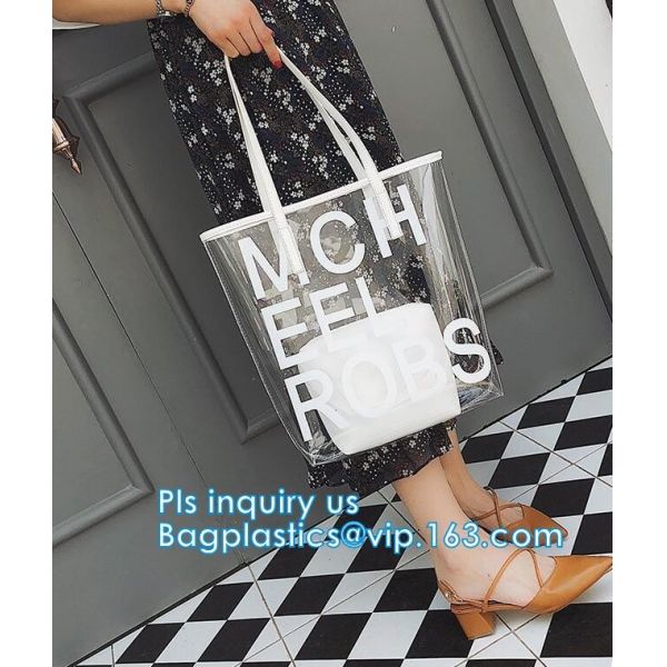 popular big handbags PVC printing women bag, Shoulder Bags Popular Women Beach Bags, shoulder designer luxury designer h