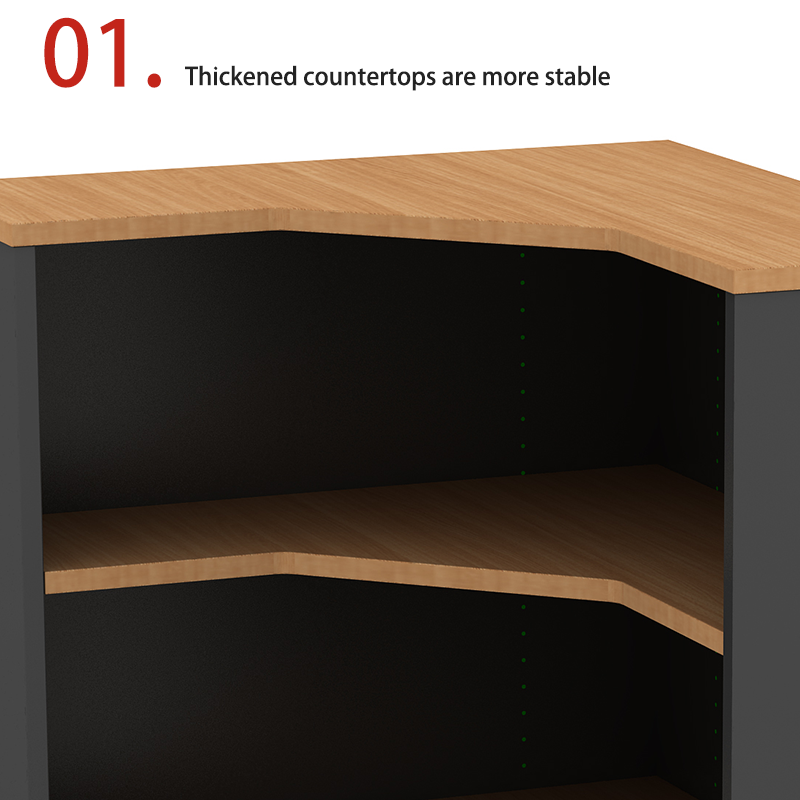 Foshan Irregular Document Storage Cabinet, Office Corner Shelf, Customizable Color