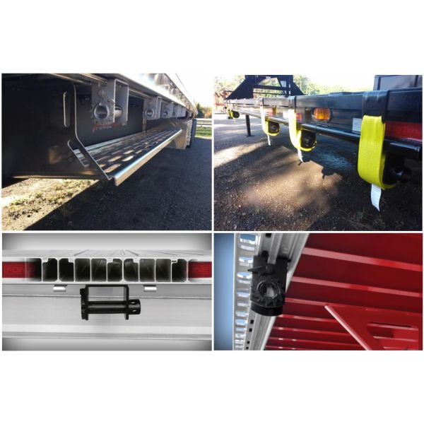 4 Inch Winch Strap With Flat Hook Heavy Duty Ratchet Strap WLL 5400lbs Flatbed Cargo Control Products