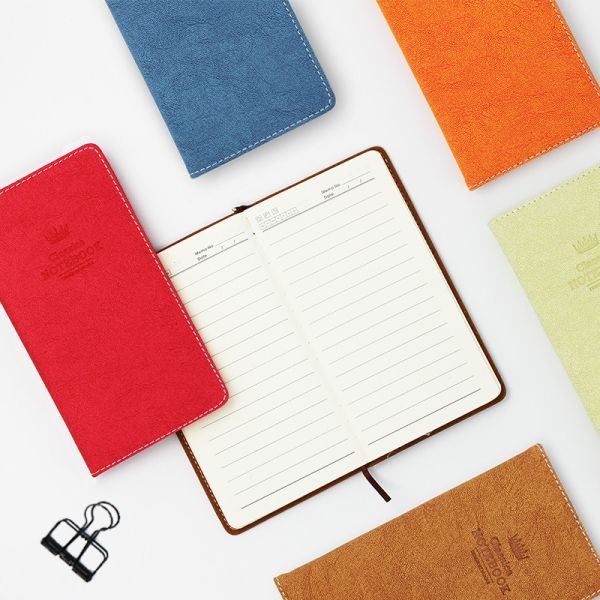 Business Leather Journal And Pen Gift Set Thick Paper 96 Sheets Embossed Logo