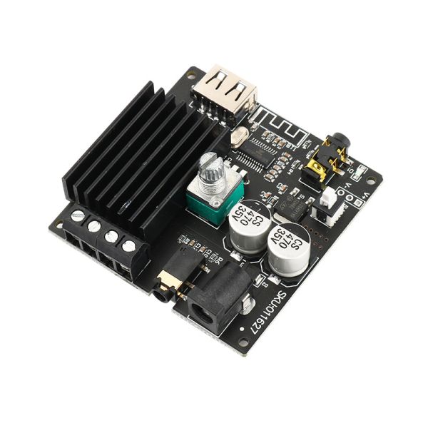 BT 5.0 Digital Power Amplifier Board 100W*2 Stereo Mini DIY Audio Module with U Disk & AUX Input Support