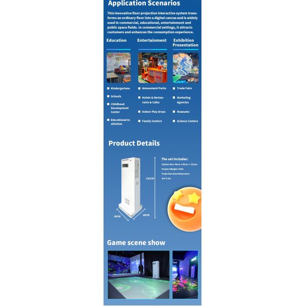 Interactive Projector System Compact Design PC Remote Control For Science Museums