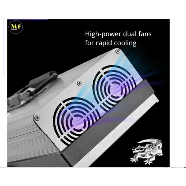 High-Efficiency 365/395nm Air-Cooled Dual-Fan Tech Die-Cast Alu IP43 Housing Dual-Wavelength 60W UV Curing Light for Mobile Screens 3D Resins