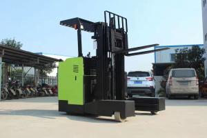 China 48V Lifting Height 3 - 8m Reach Truck Forklift Electric Stacker Forklift 12 Months Warranty on sale
