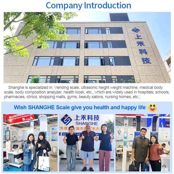 SH-300 Human Weight Scale Health Checkup Digital Height and Weight Coin Operated BMI Machine Scale