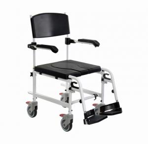 Buy cheap Stainless Commode Chair With Wheels OEM Portable Toilet For Elderly product