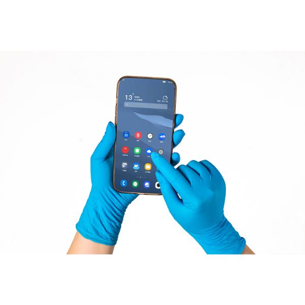 Pink latex gloves sensicare gloves