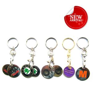 Buy cheap Metal Trolley Coin Keychain With clients