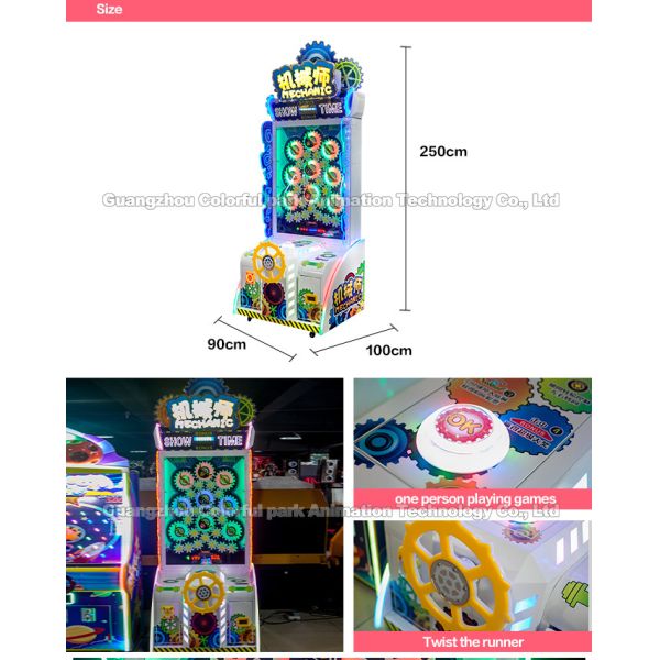 Coin Op Ticket Redemption Machine , 2P Lucky Ball Mechanical Arcade Games