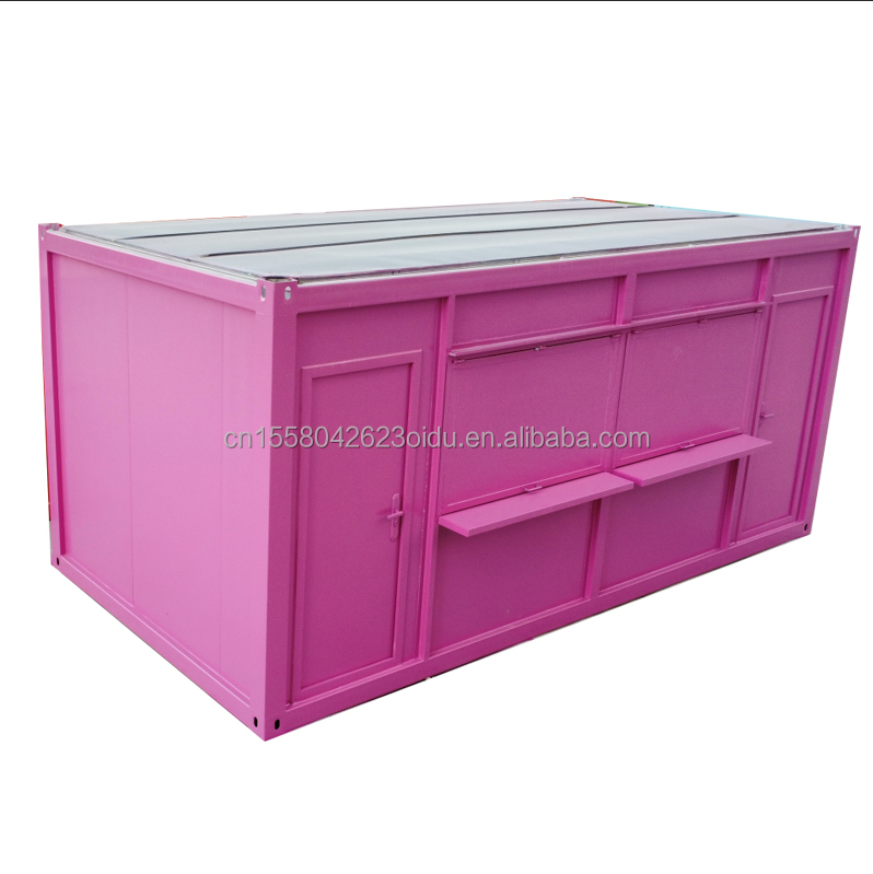 20ft or 40ft Mobile Folding Container House for Refuge Chamber Using Galvanized Steel Square Tubes as Main Structure