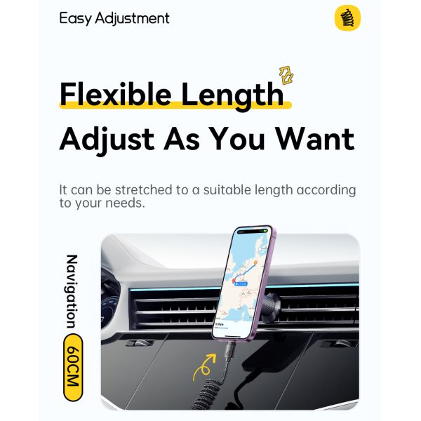 ESSAGER ES-X66 Spring Style 29W USB-C To Lighting Charging Cable Cord 1.8m Length Shielding Braid Included