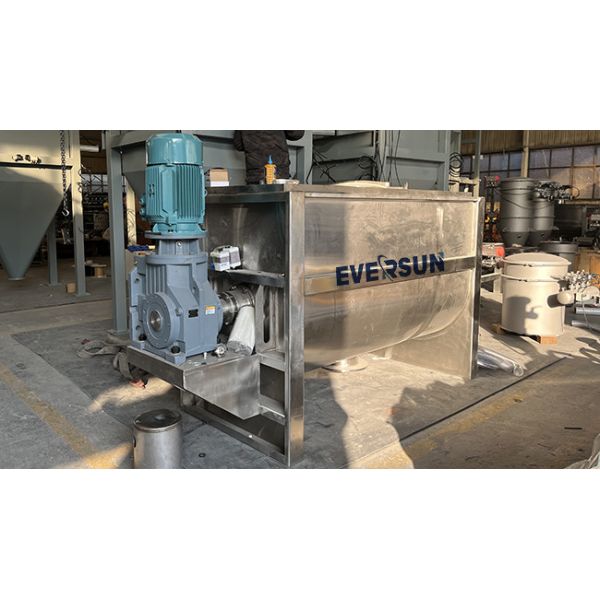 Stainless Steel Ribbon Blade Mixer In Viscous Powder Particle Mixing Machine