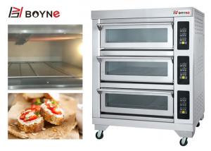 Buy cheap 150kg 1220mm Electrical Commercial Bakery Kitchen Equipment 2 Layer 4 Trays Baking Oven product