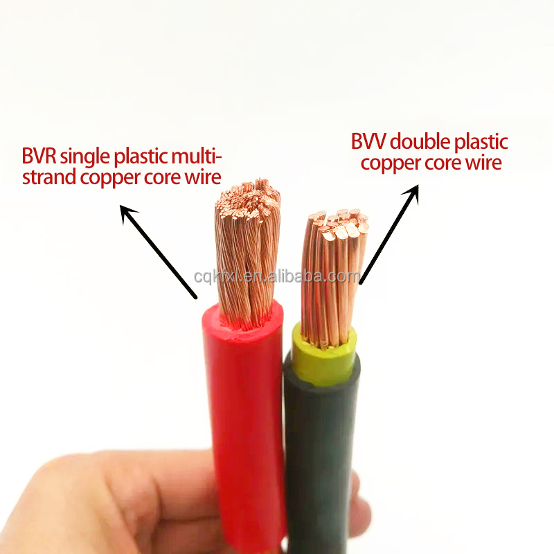 BVR 450V 16A Stranded Copper Grounding Wire Cable 25mm2 Green Yellow