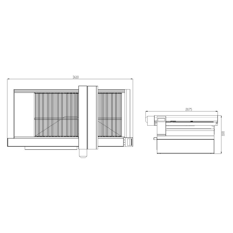 CO2 CNC Laser Cutter With Precision Cutting Head Optional CCD Camera