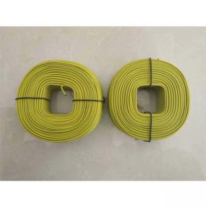China Yellow Vinyl Coated Rebar Tie Wire 16.5 Gauge Binding Wire on sale