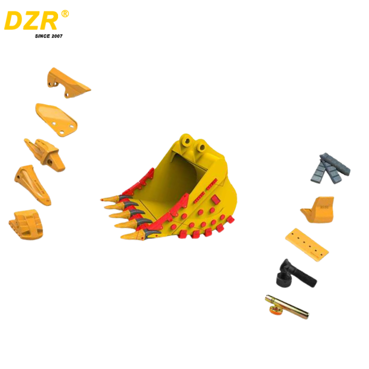 High quality New Heavy-Duty Excavator Bucket Attachment Include Bucket Teeth, Adapters etc.