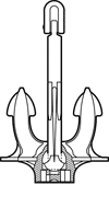 Stockless Steel Union Anchor Marine Ship Union Anchor Stockless Anchor For Marine