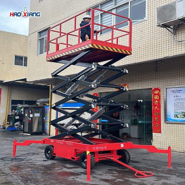 Industrial Mobile Platform Lift 0.3T Portable Electric Scissor Lift