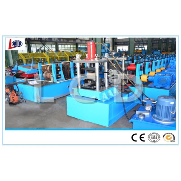 Solar Panel Supports Cold Forming Machine 7.5KW Hydraulic Power 13 Forming Rows